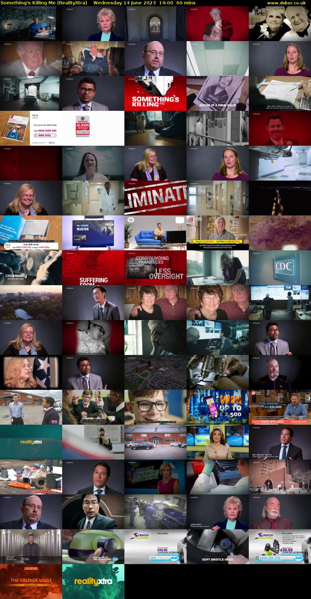 Something's Killing Me (RealityXtra) Wednesday 14 June 2023 14:00 - 15:00
