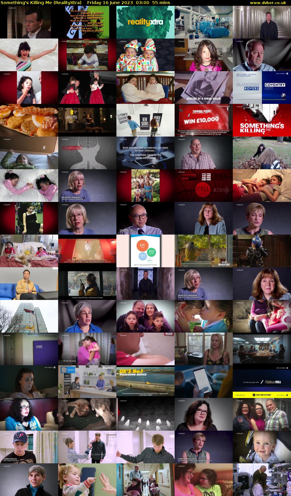 Something's Killing Me (RealityXtra) Friday 16 June 2023 03:00 - 03:55