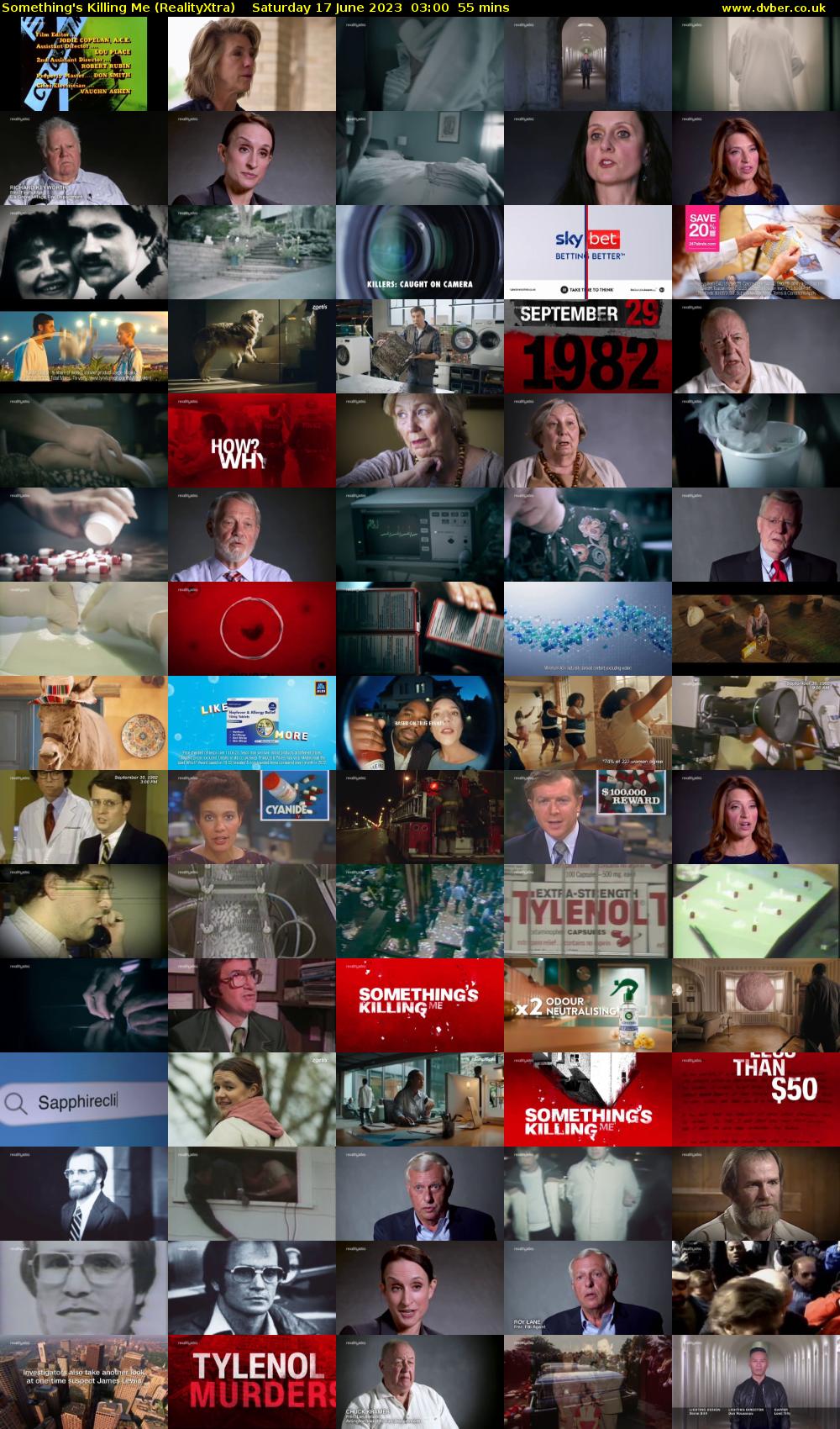 Something's Killing Me (RealityXtra) Saturday 17 June 2023 03:00 - 03:55