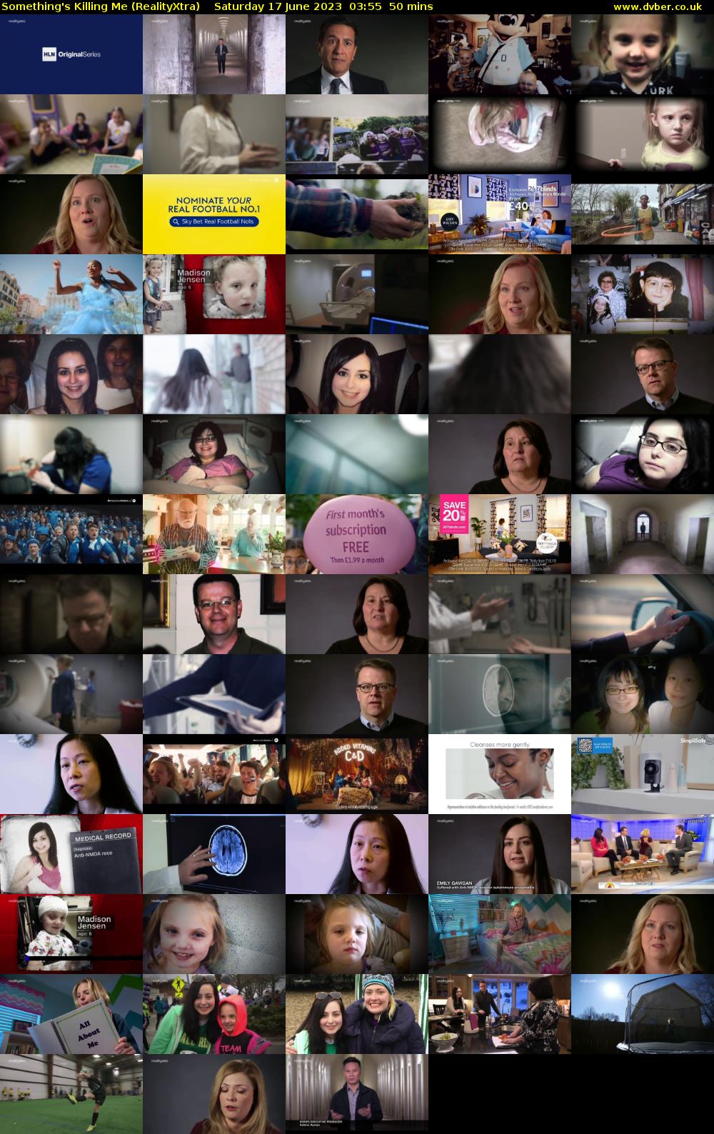 Something's Killing Me (RealityXtra) Saturday 17 June 2023 03:55 - 04:45
