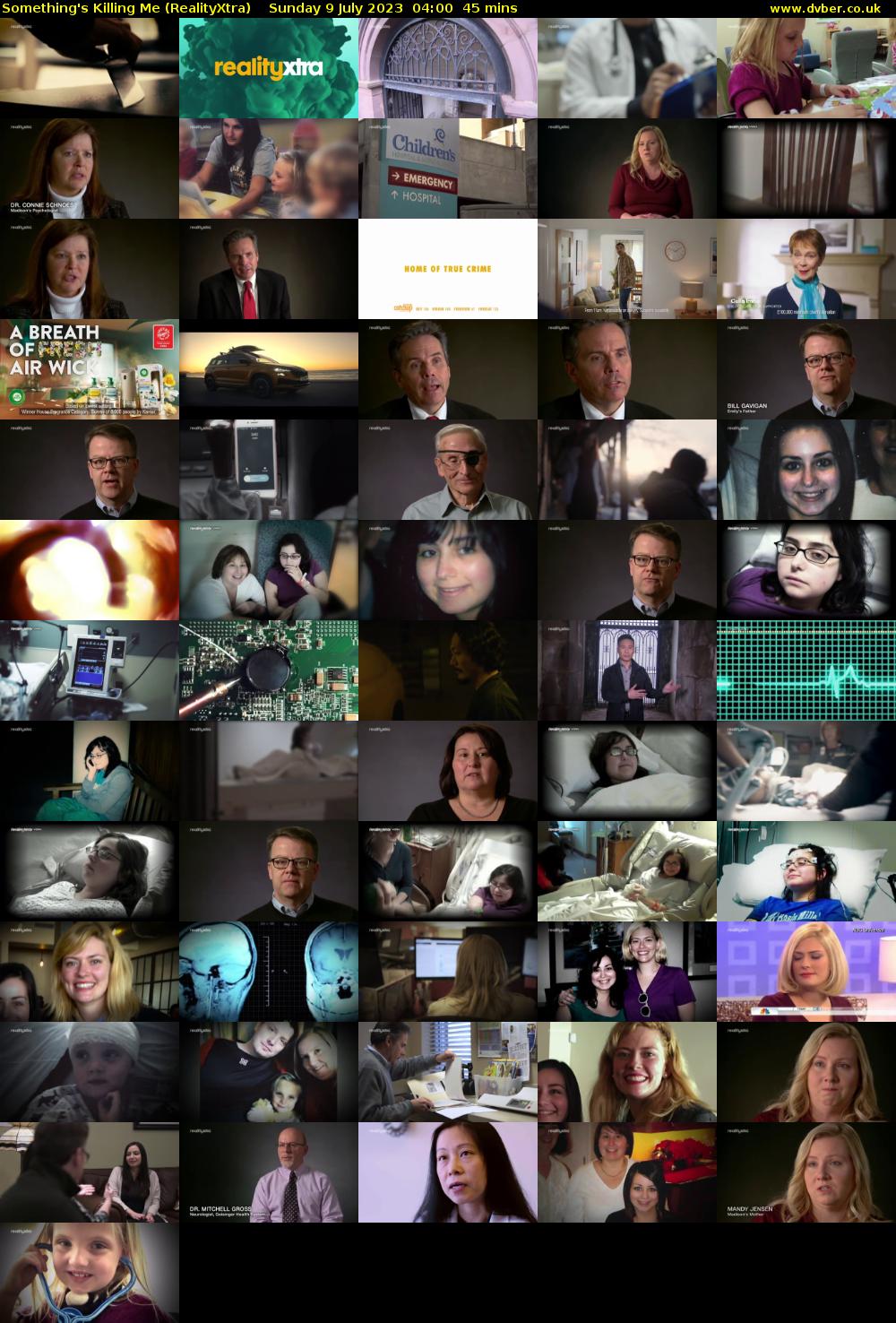 Something's Killing Me (RealityXtra) Sunday 9 July 2023 04:00 - 04:45