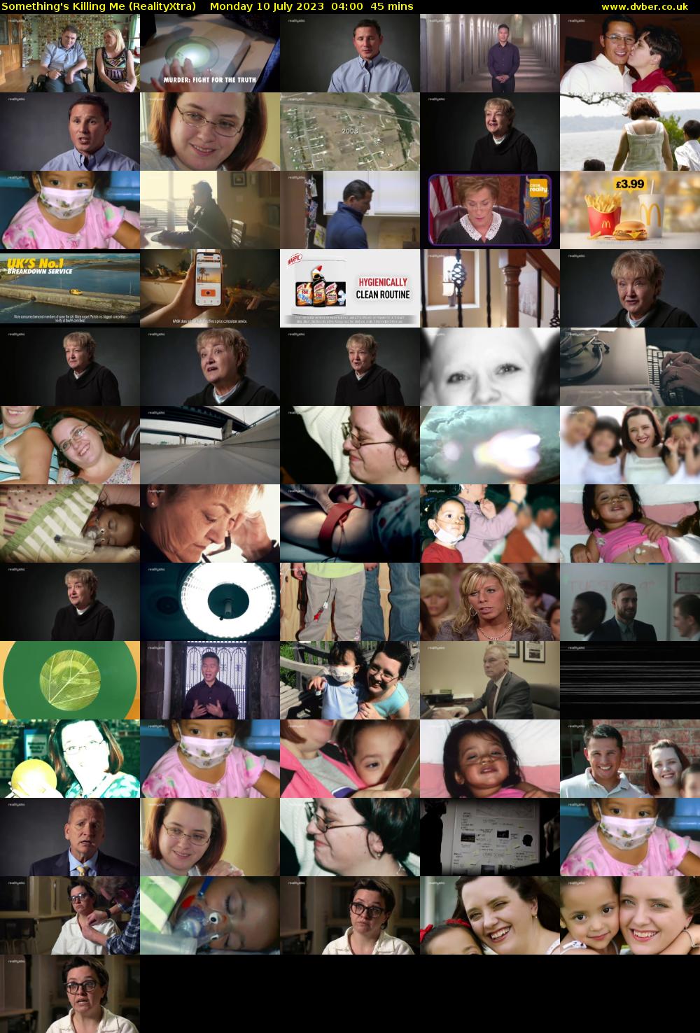 Something's Killing Me (RealityXtra) Monday 10 July 2023 04:00 - 04:45