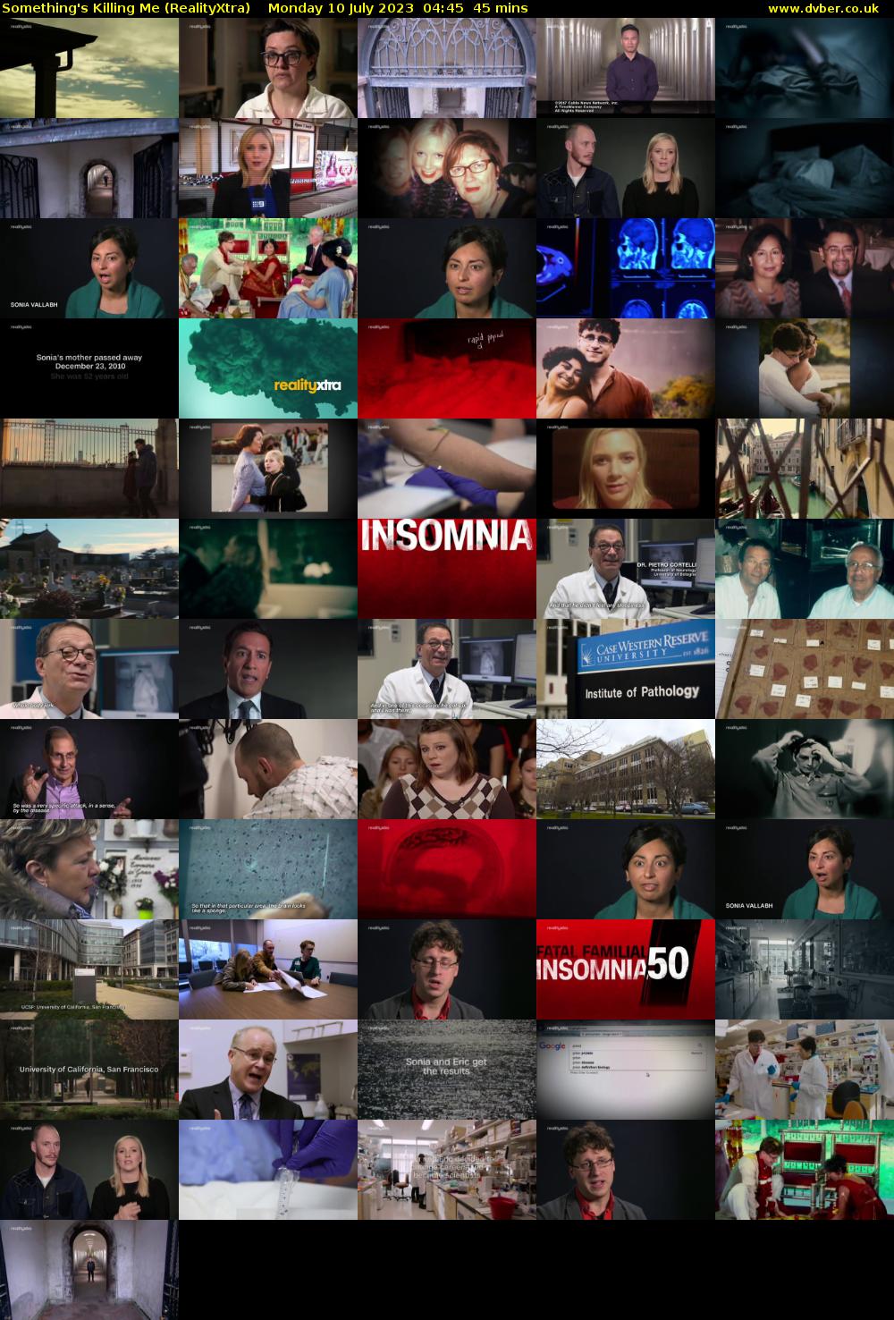 Something's Killing Me (RealityXtra) Monday 10 July 2023 04:45 - 05:30