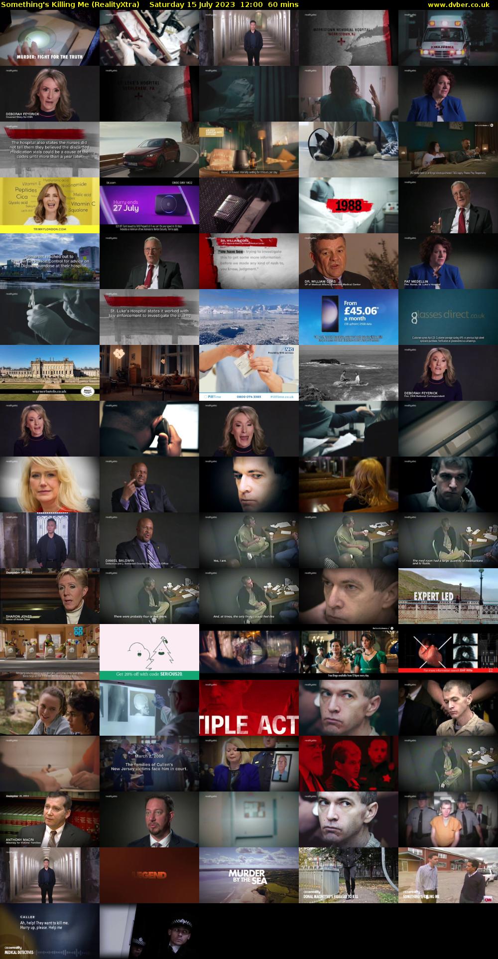 Something's Killing Me (RealityXtra) Saturday 15 July 2023 12:00 - 13:00