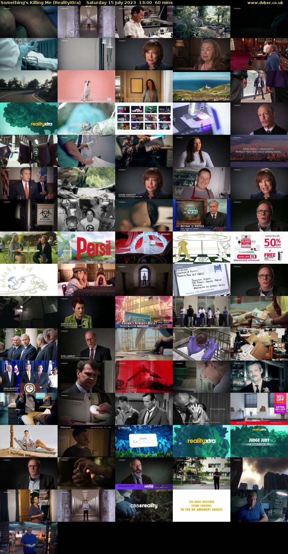 Something's Killing Me (RealityXtra) Saturday 15 July 2023 13:00 - 14:00