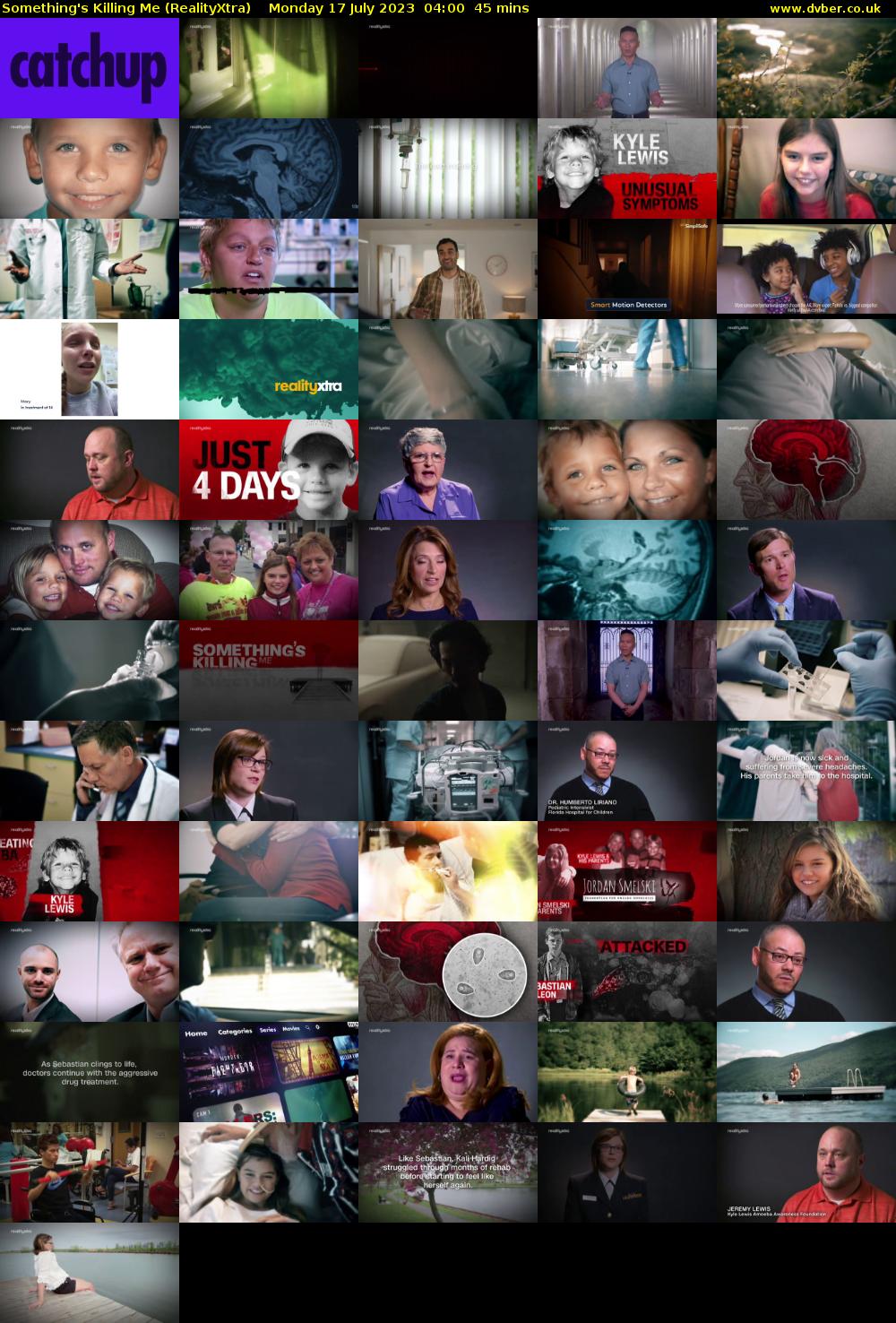 Something's Killing Me (RealityXtra) Monday 17 July 2023 04:00 - 04:45