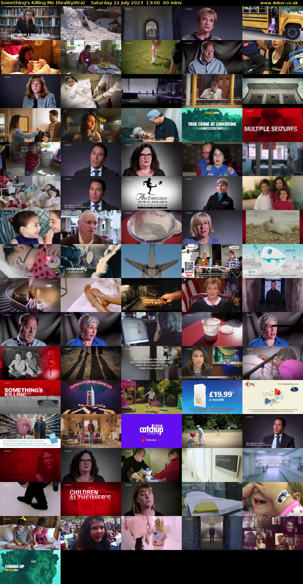 Something's Killing Me (RealityXtra) Saturday 22 July 2023 13:00 - 14:00