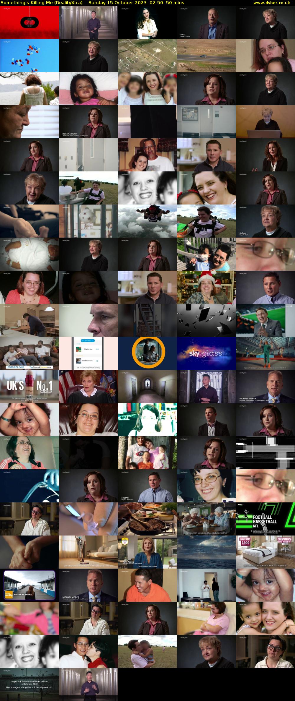 Something's Killing Me (RealityXtra) Sunday 15 October 2023 02:50 - 03:40