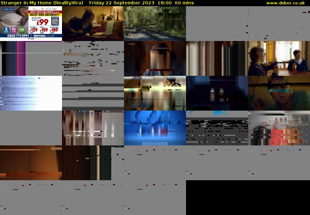 Stranger in My Home (RealityXtra) Friday 22 September 2023 18:00 - 19:00