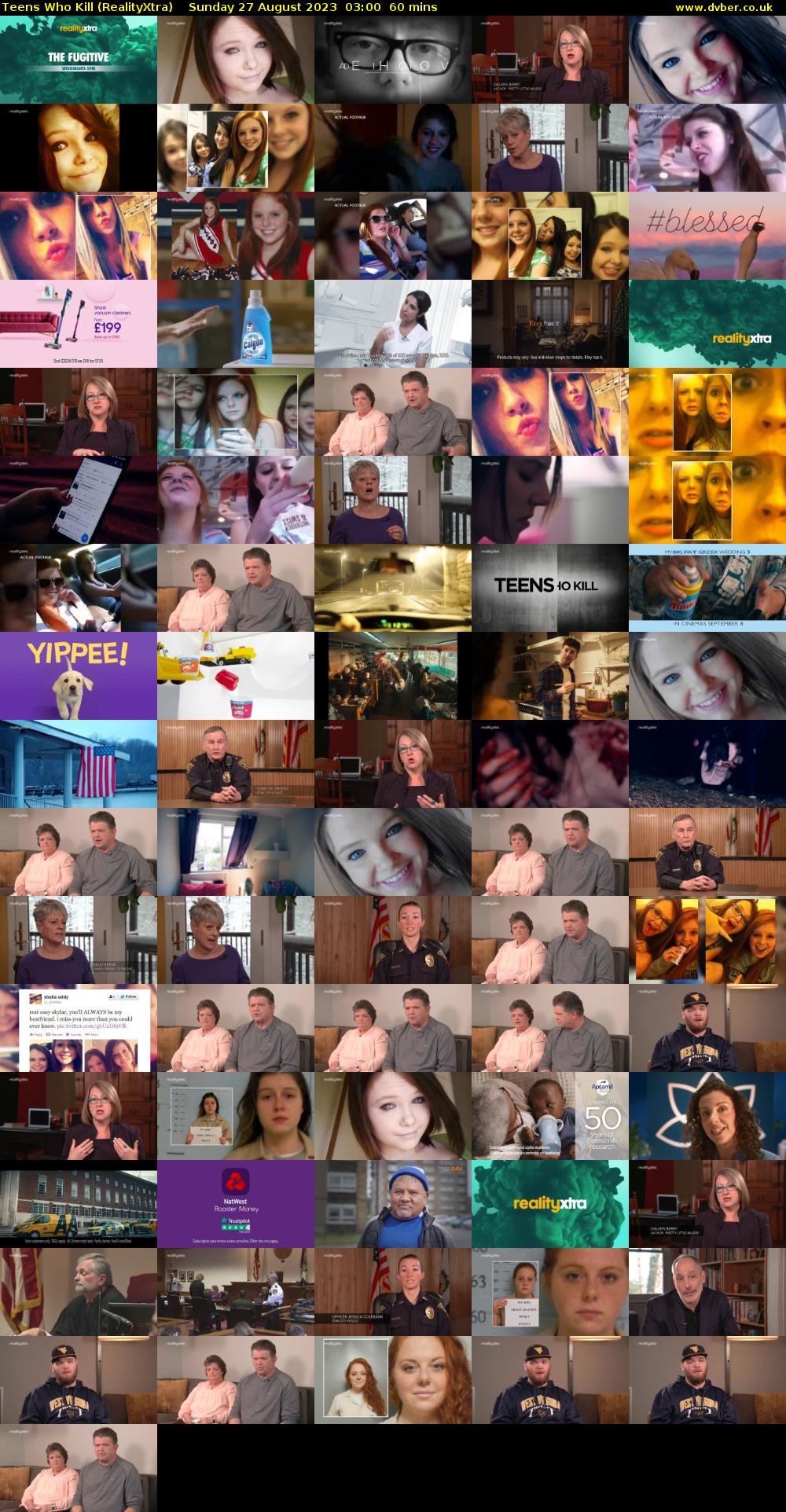 Teens Who Kill (RealityXtra) Sunday 27 August 2023 03:00 - 04:00