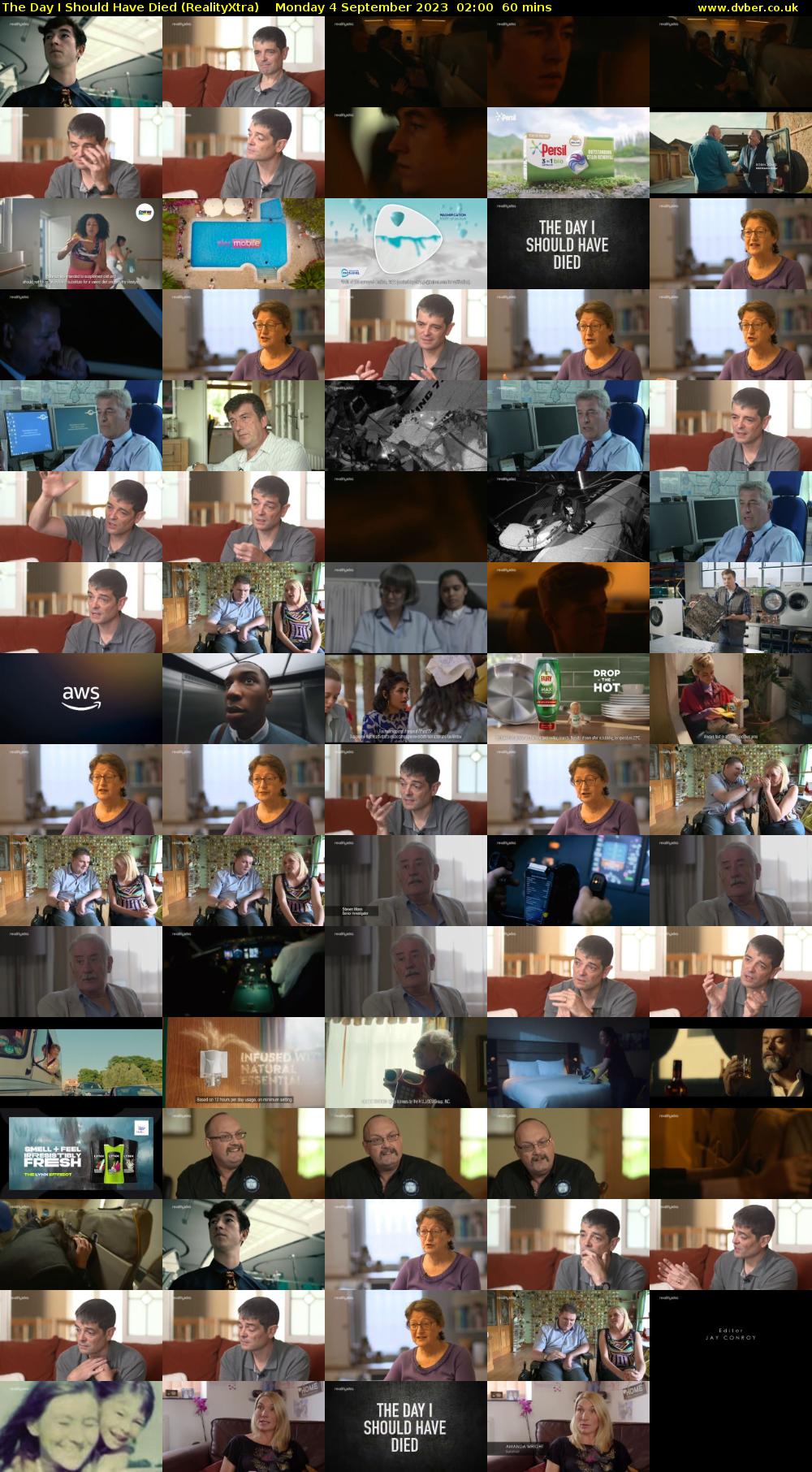 The Day I Should Have Died (RealityXtra) Monday 4 September 2023 02:00 - 03:00