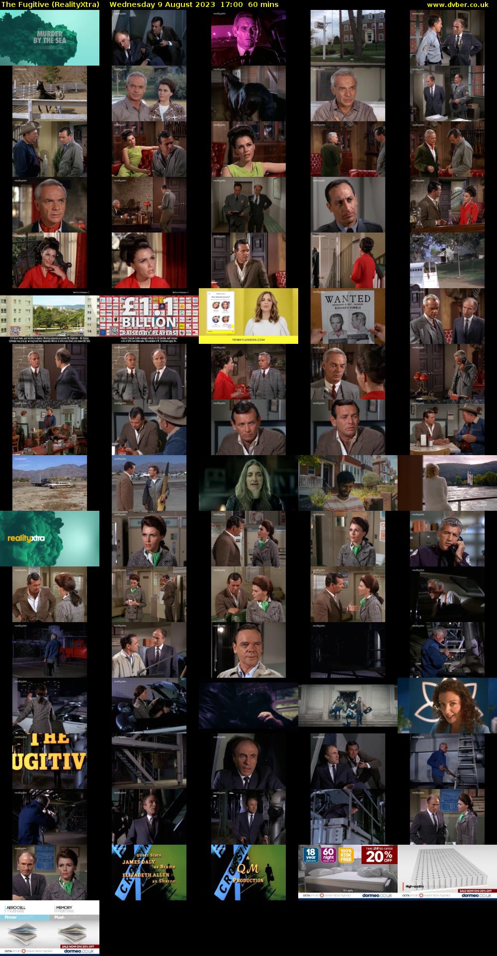 The Fugitive (RealityXtra) Wednesday 9 August 2023 17:00 - 18:00