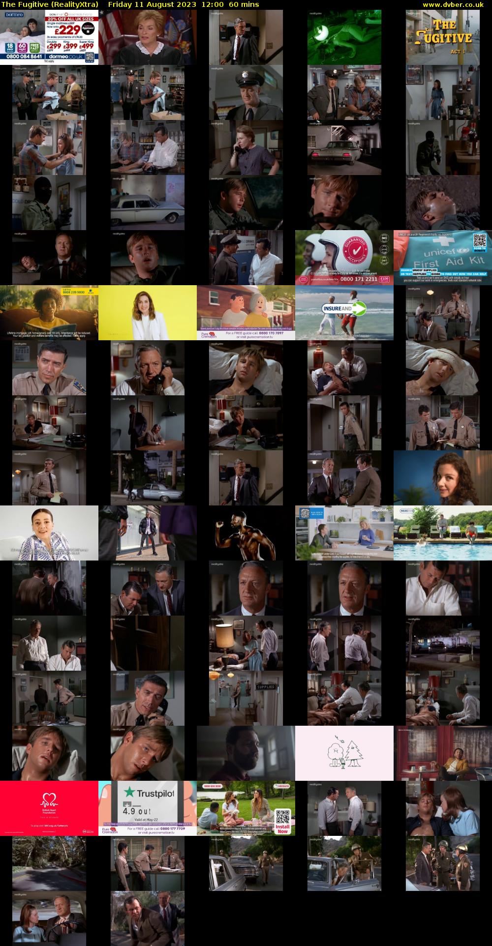 The Fugitive (RealityXtra) Friday 11 August 2023 12:00 - 13:00