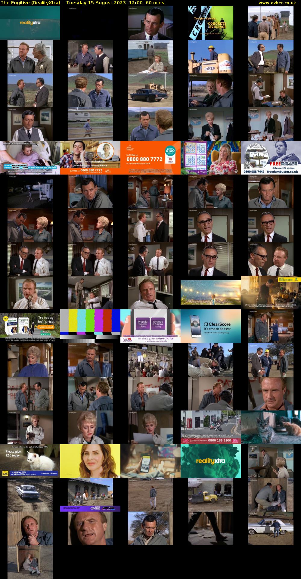 The Fugitive (RealityXtra) Tuesday 15 August 2023 12:00 - 13:00