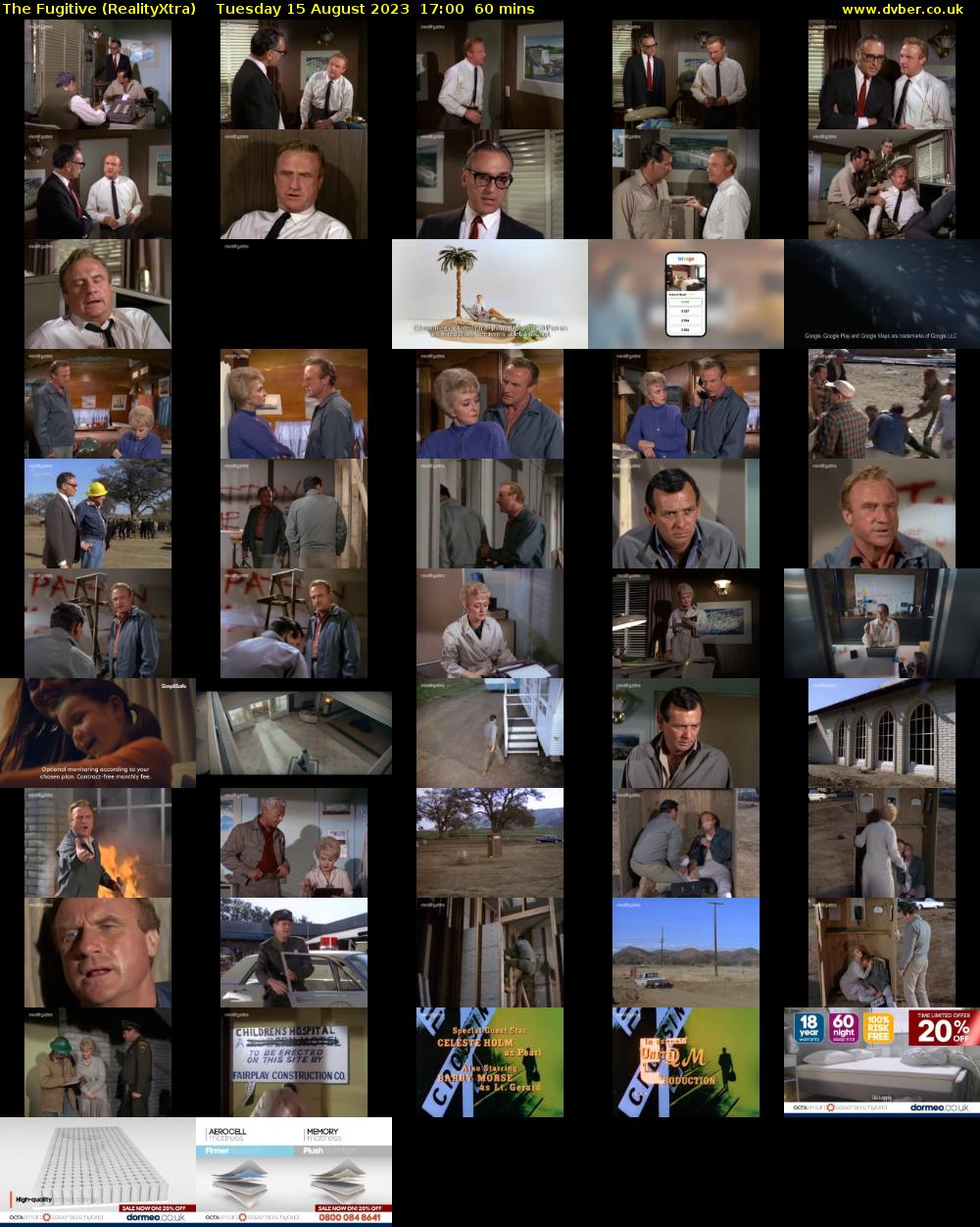 The Fugitive (RealityXtra) Tuesday 15 August 2023 17:00 - 18:00