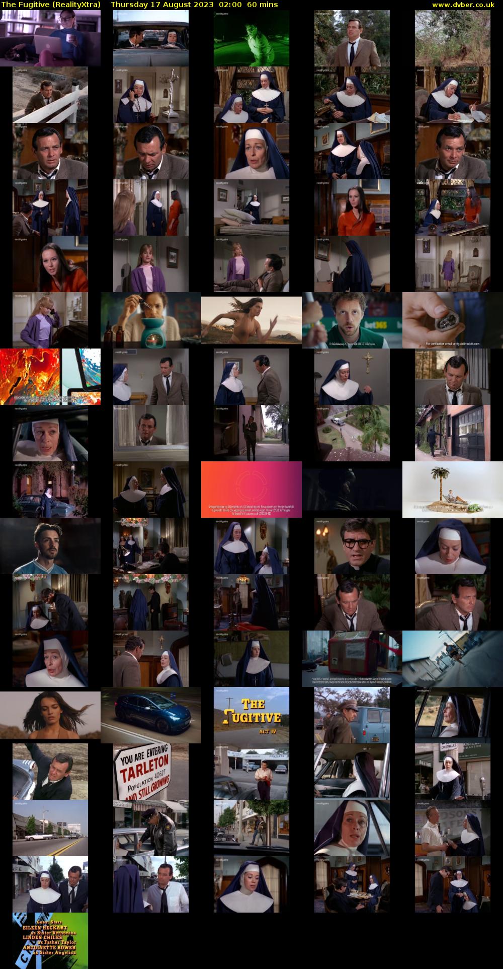 The Fugitive (RealityXtra) Thursday 17 August 2023 02:00 - 03:00