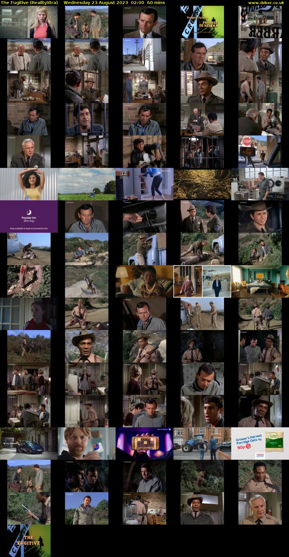 The Fugitive (RealityXtra) Wednesday 23 August 2023 02:00 - 03:00