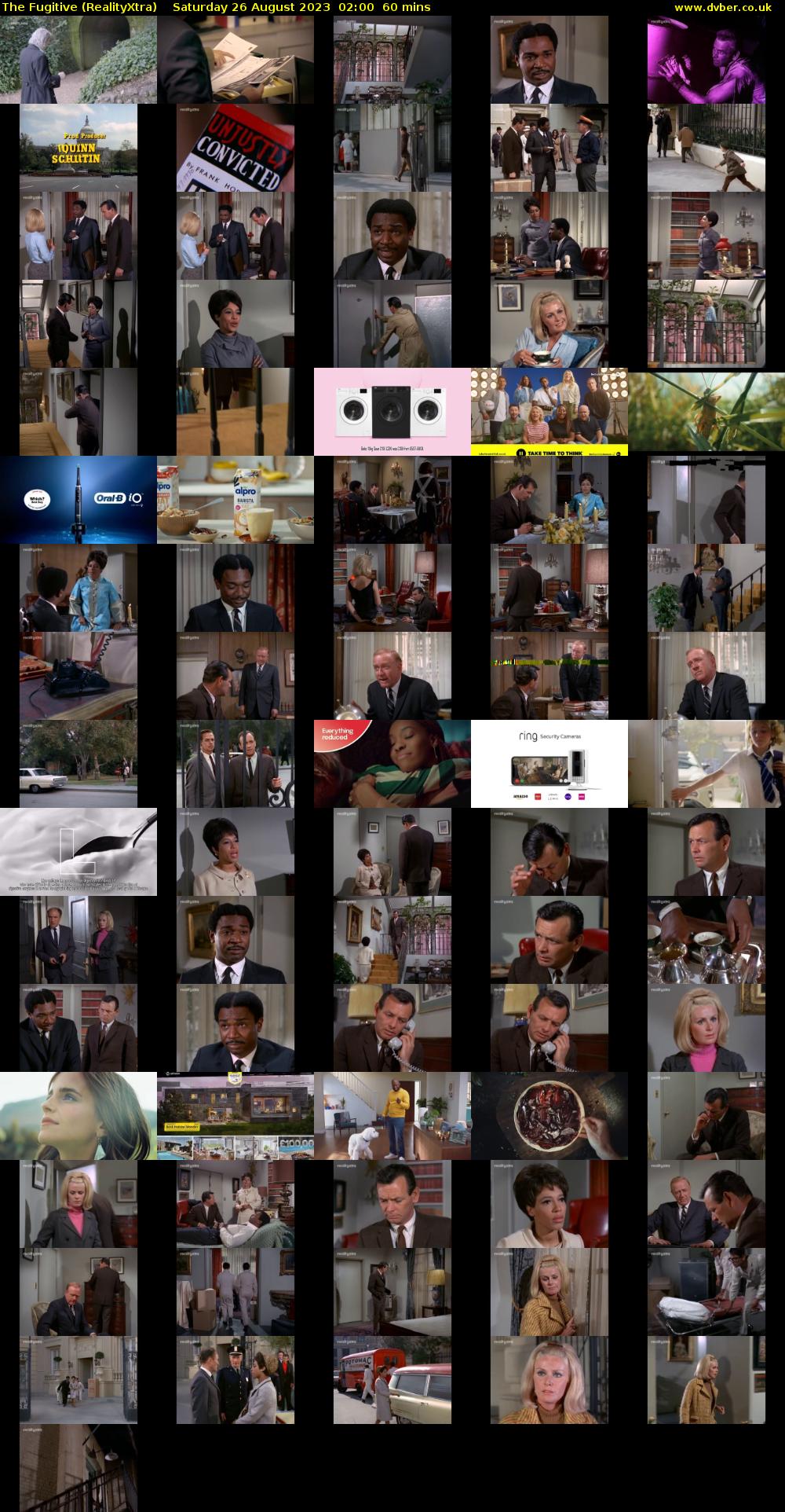 The Fugitive (RealityXtra) Saturday 26 August 2023 02:00 - 03:00