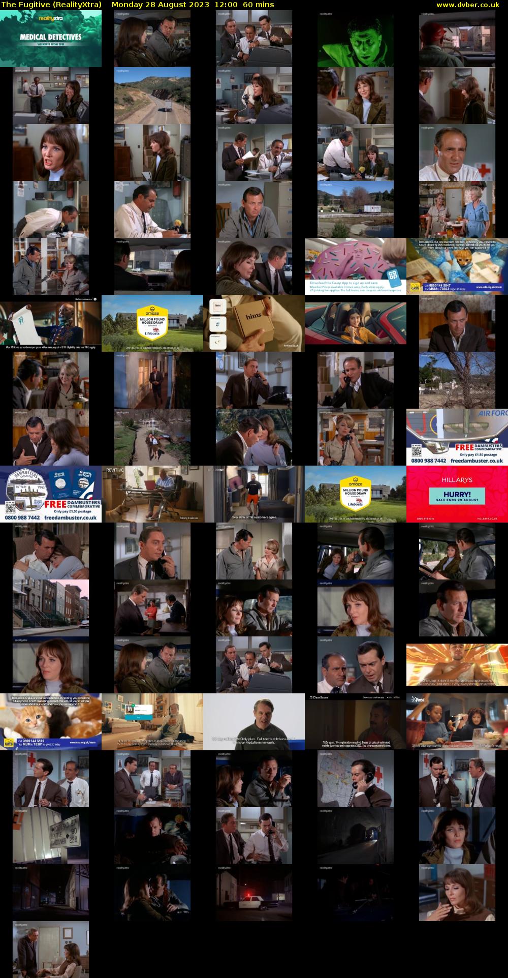 The Fugitive (RealityXtra) Monday 28 August 2023 12:00 - 13:00