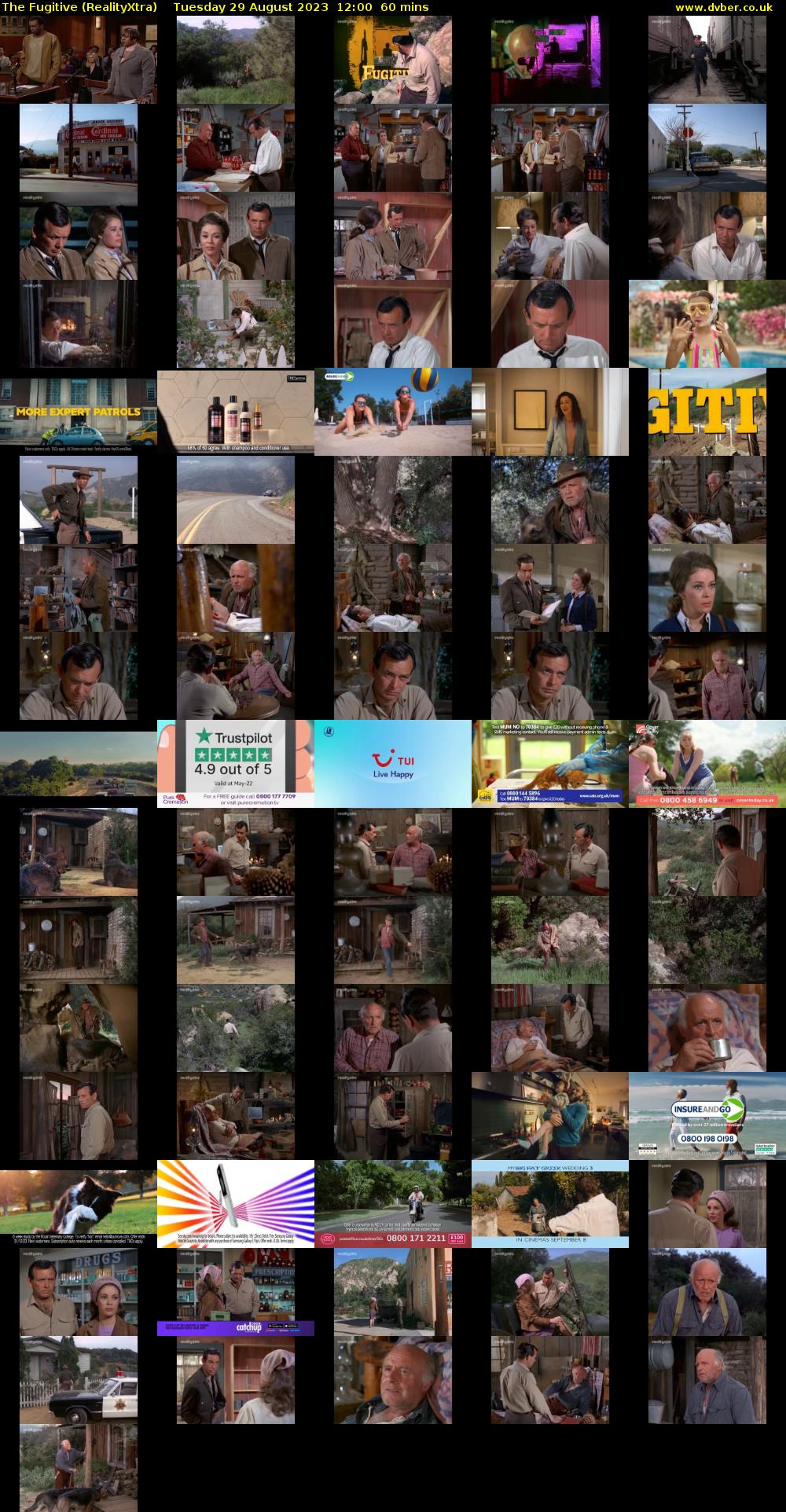 The Fugitive (RealityXtra) Tuesday 29 August 2023 12:00 - 13:00