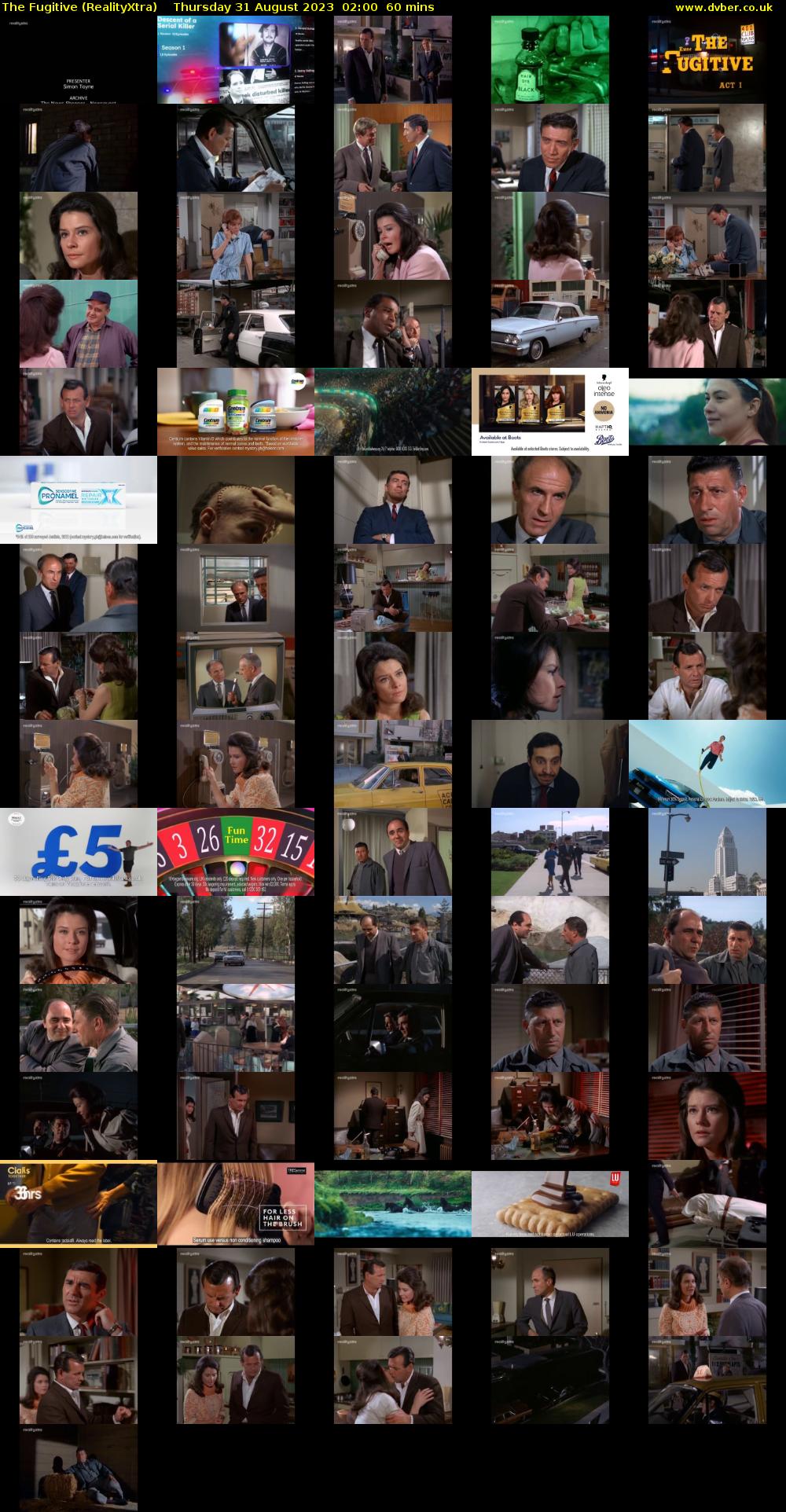 The Fugitive (RealityXtra) Thursday 31 August 2023 02:00 - 03:00