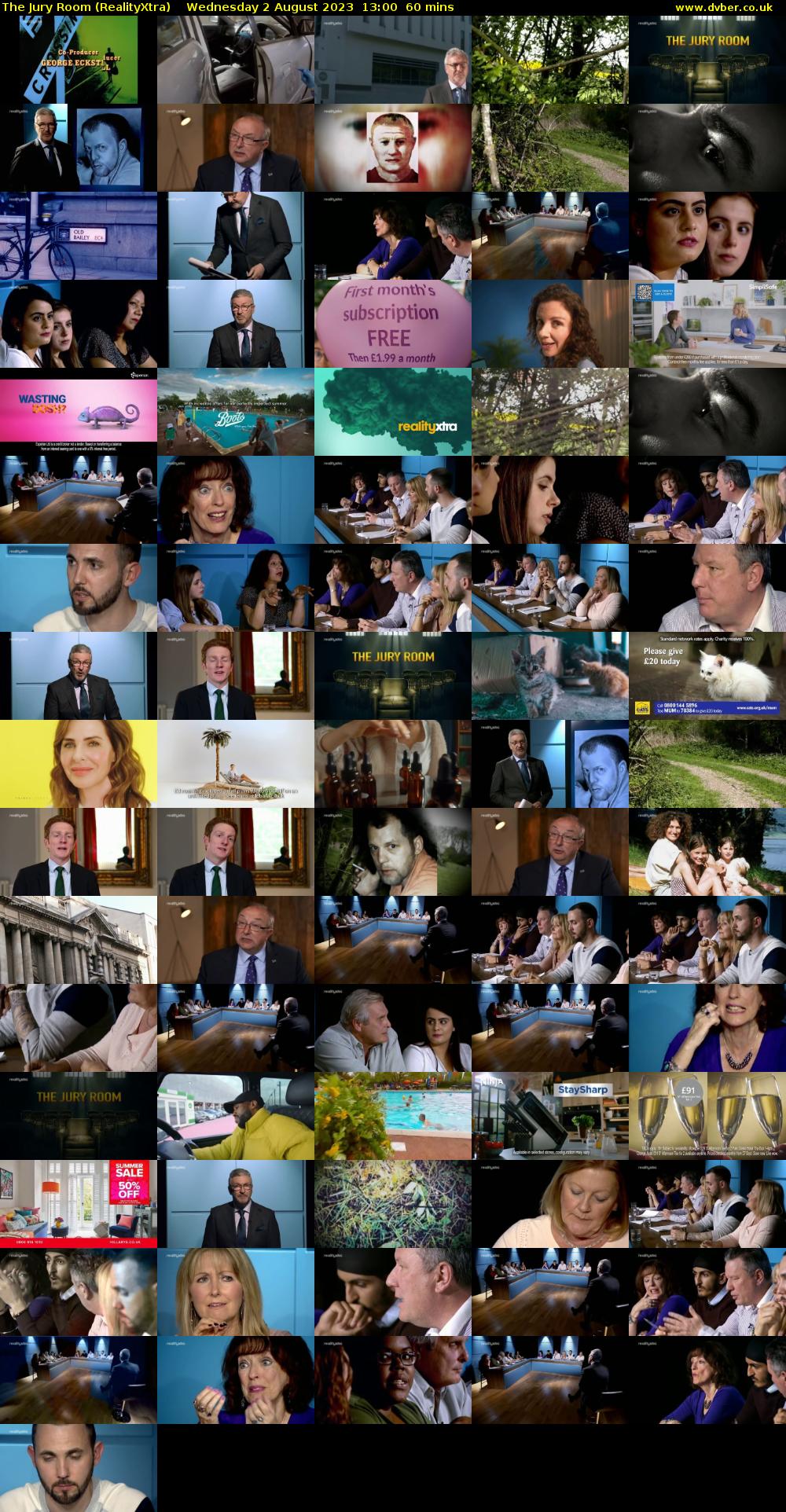 The Jury Room (RealityXtra) Wednesday 2 August 2023 13:00 - 14:00