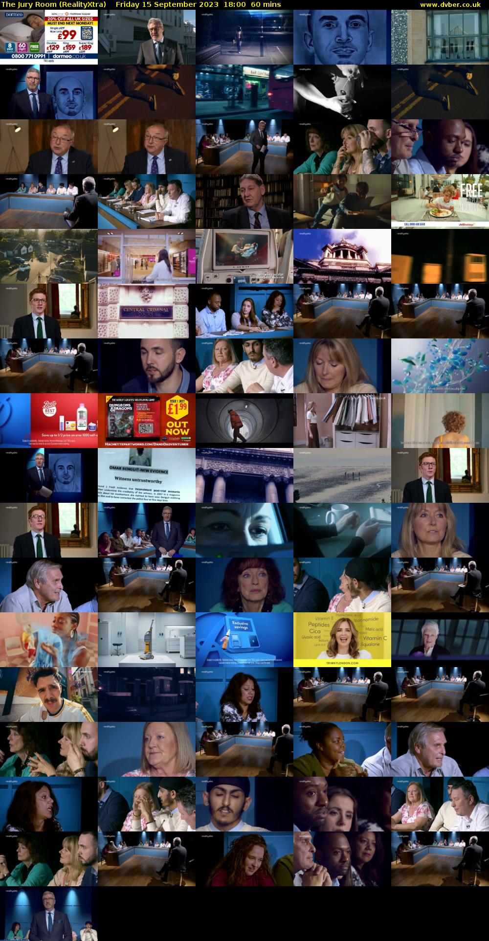 The Jury Room (RealityXtra) Friday 15 September 2023 18:00 - 19:00
