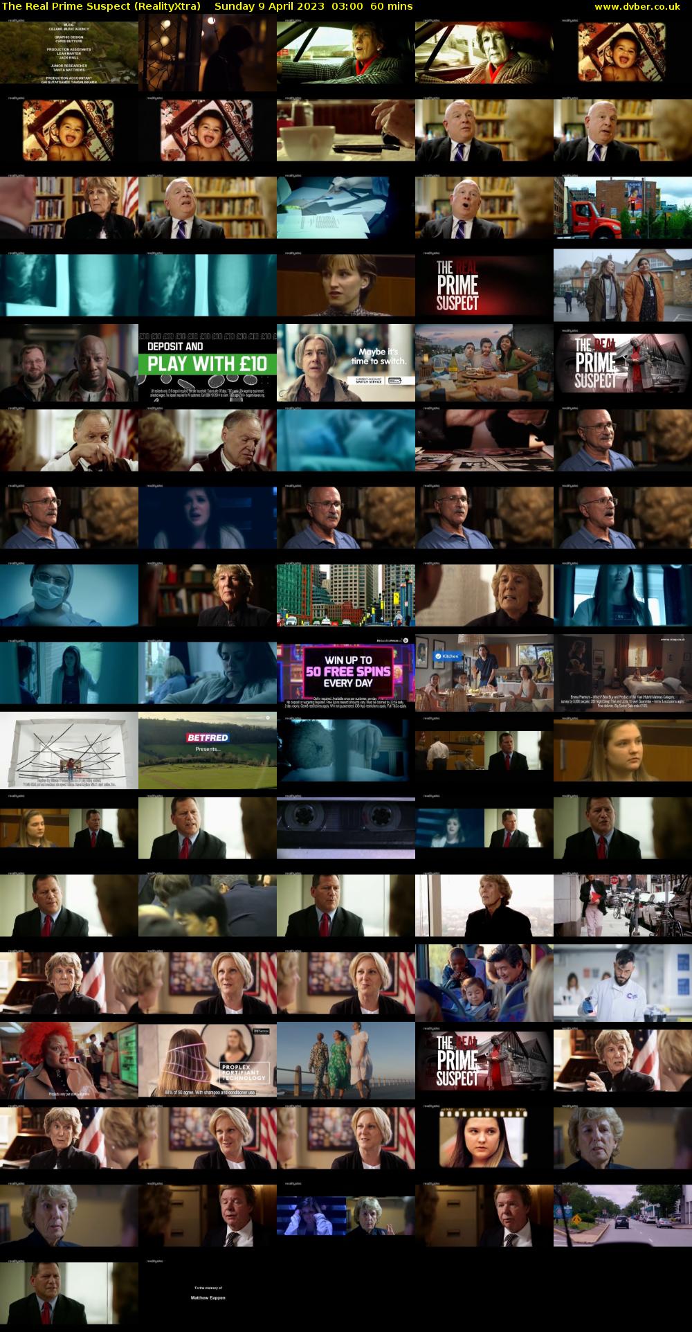 The Real Prime Suspect (RealityXtra) Sunday 9 April 2023 03:00 - 04:00