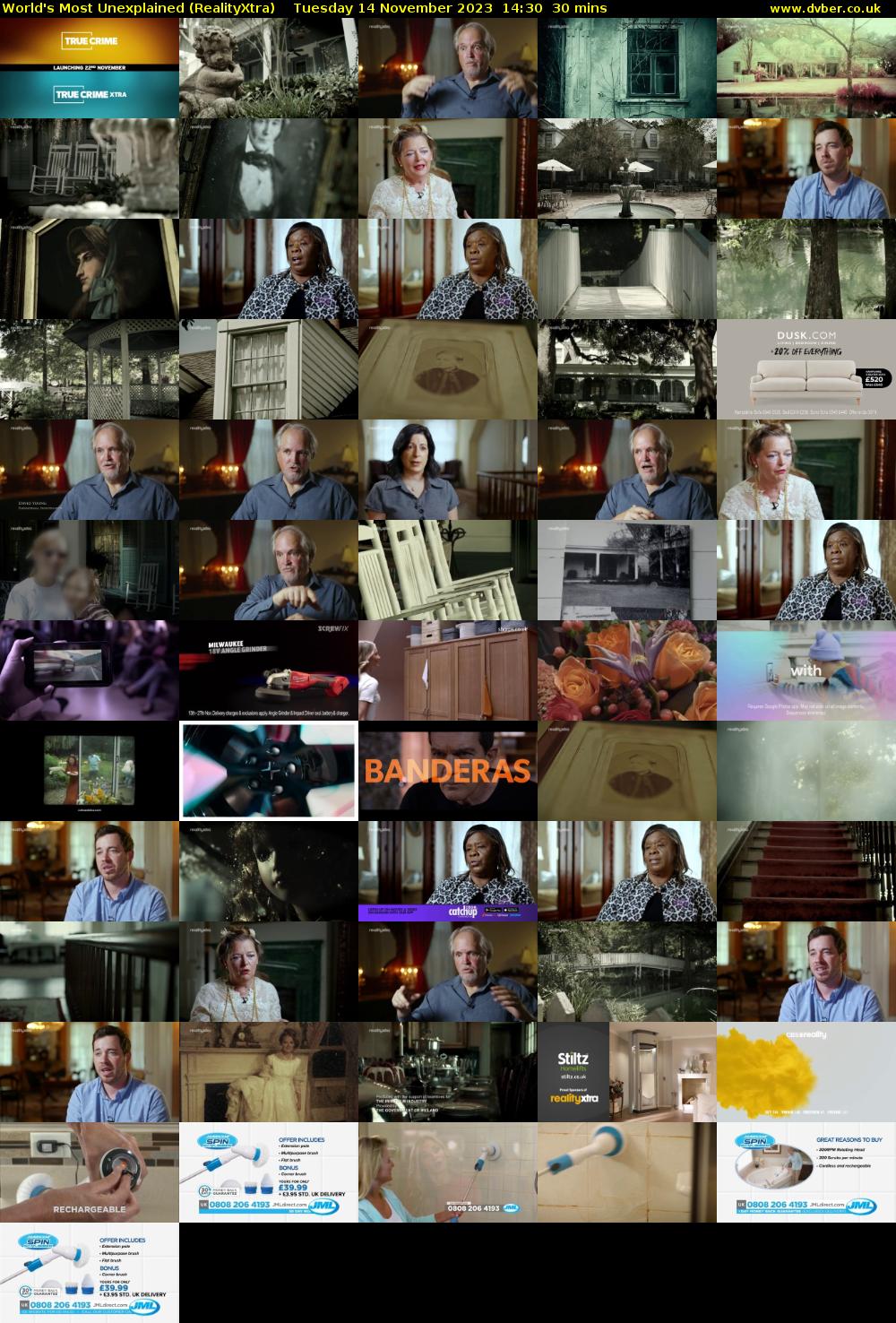 World's Most Unexplained (RealityXtra) Tuesday 14 November 2023 14:30 - 15:00