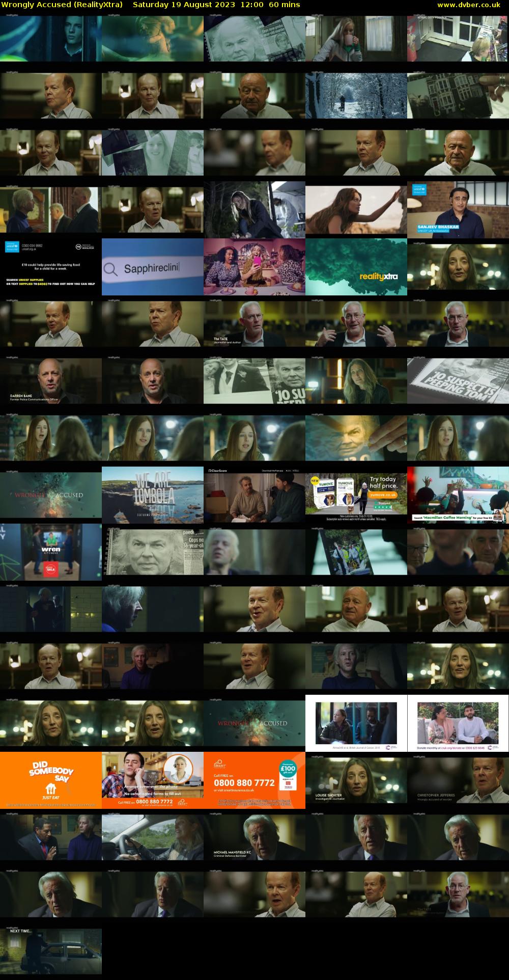 Wrongly Accused (RealityXtra) Saturday 19 August 2023 12:00 - 13:00