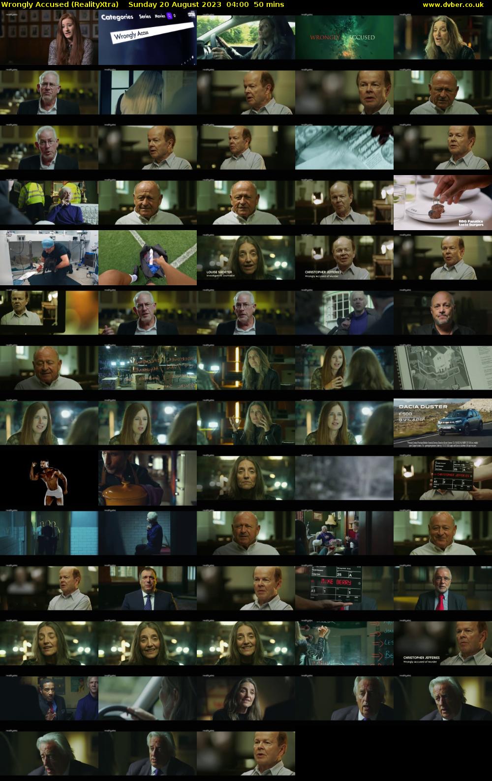 Wrongly Accused (RealityXtra) Sunday 20 August 2023 04:00 - 04:50