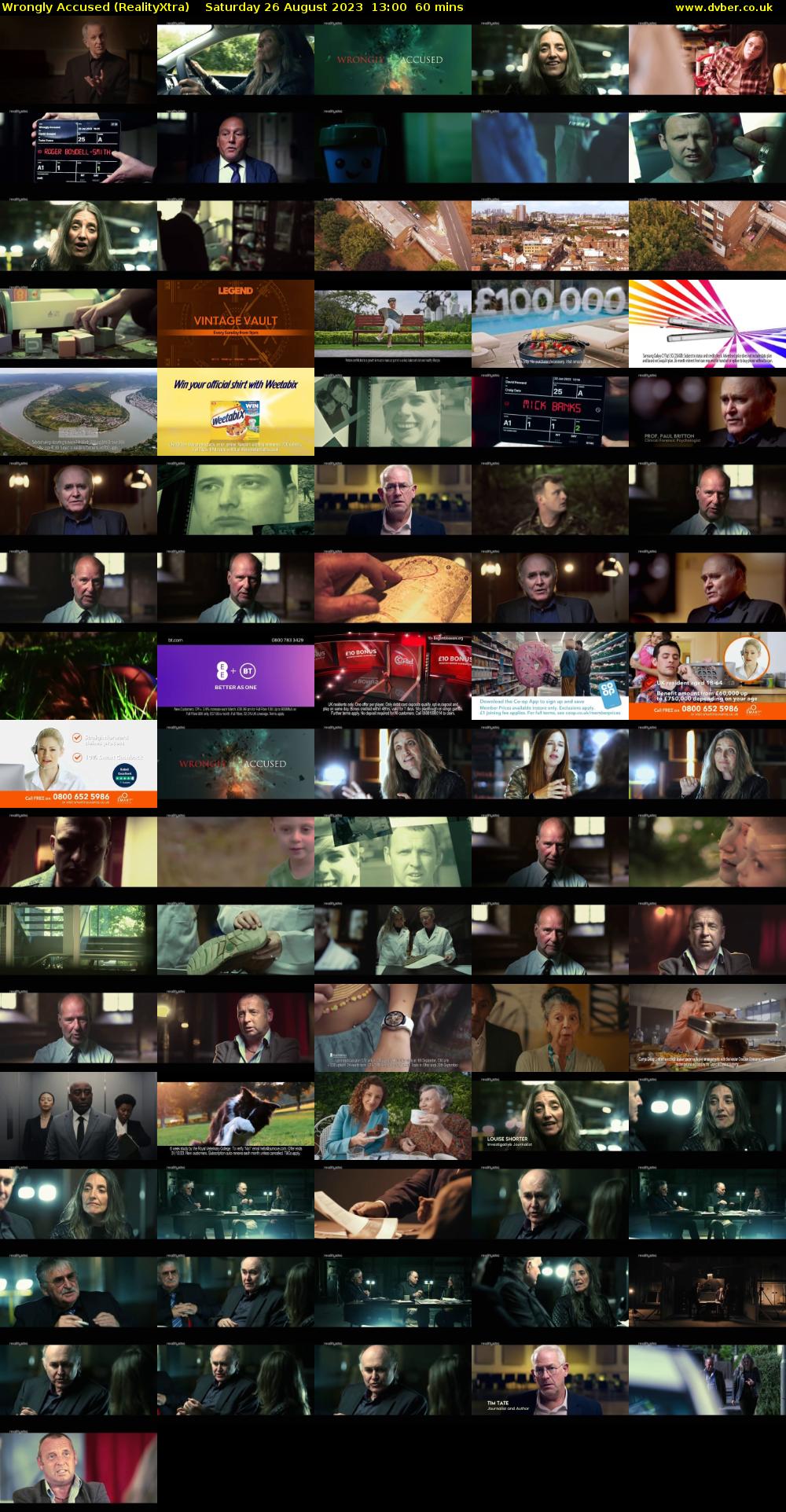 Wrongly Accused (RealityXtra) Saturday 26 August 2023 13:00 - 14:00