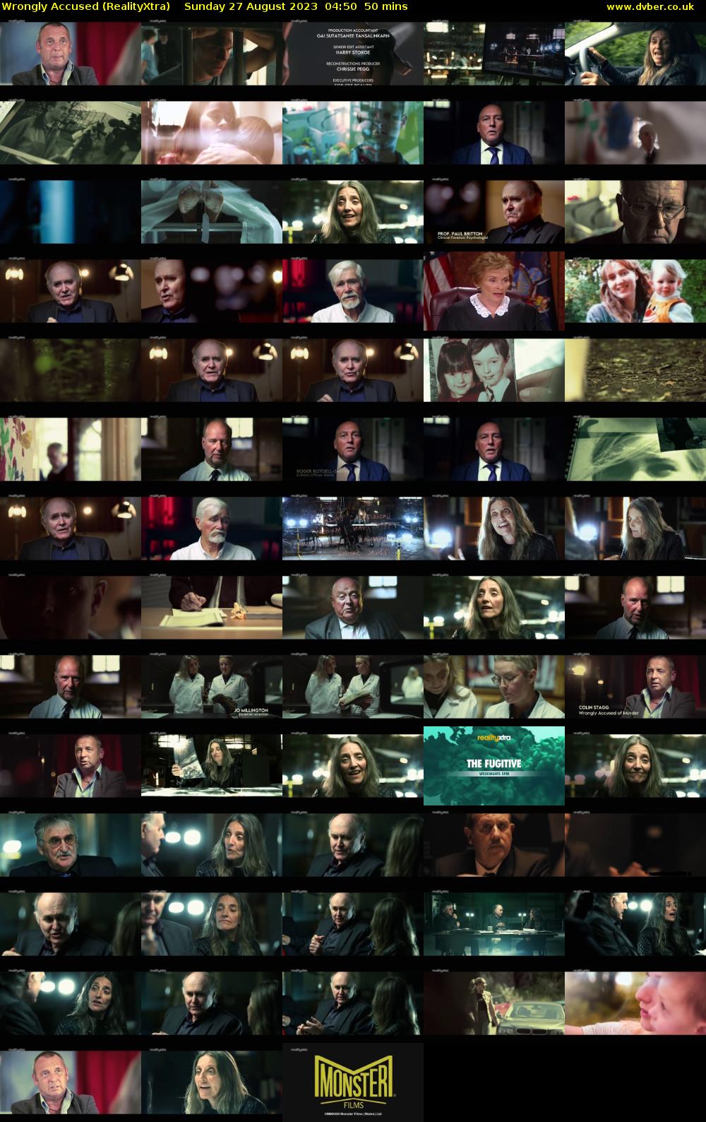 Wrongly Accused (RealityXtra) Sunday 27 August 2023 04:50 - 05:40