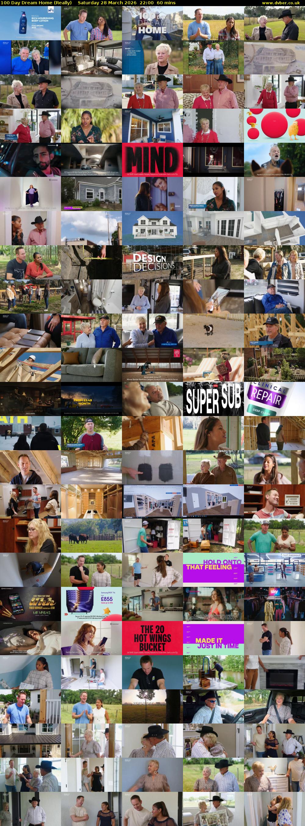 100 Day Dream Home (Really) Saturday 28 March 2026 22:00 - 23:00