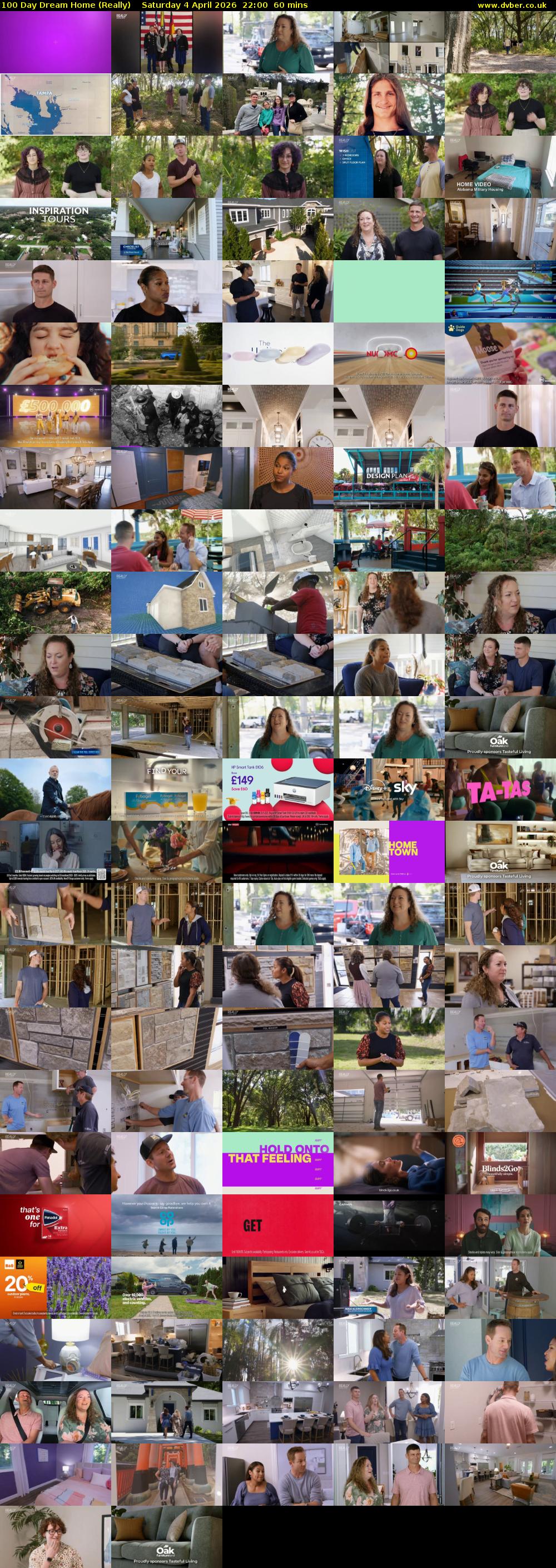 100 Day Dream Home (Really) Saturday 4 April 2026 22:00 - 23:00