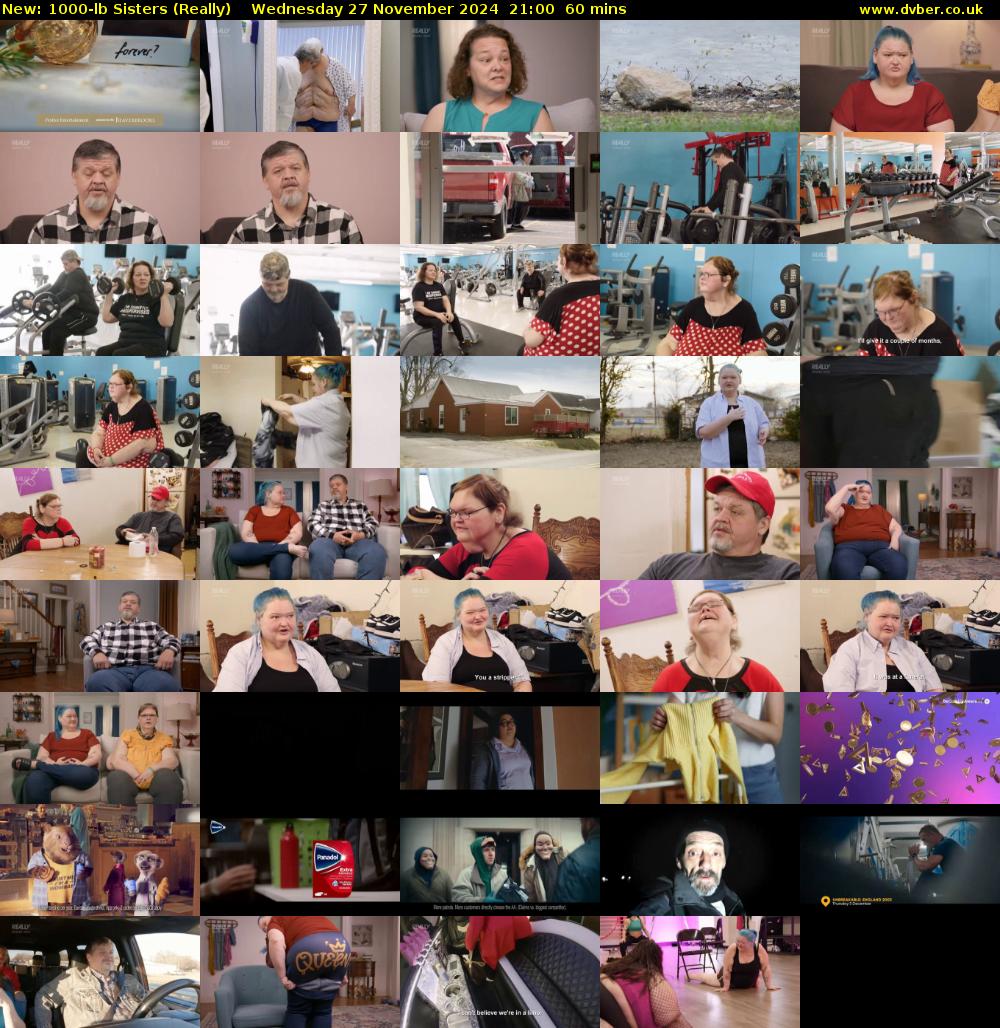 1000-lb Sisters (Really) Wednesday 27 November 2024 21:00 - 22:00