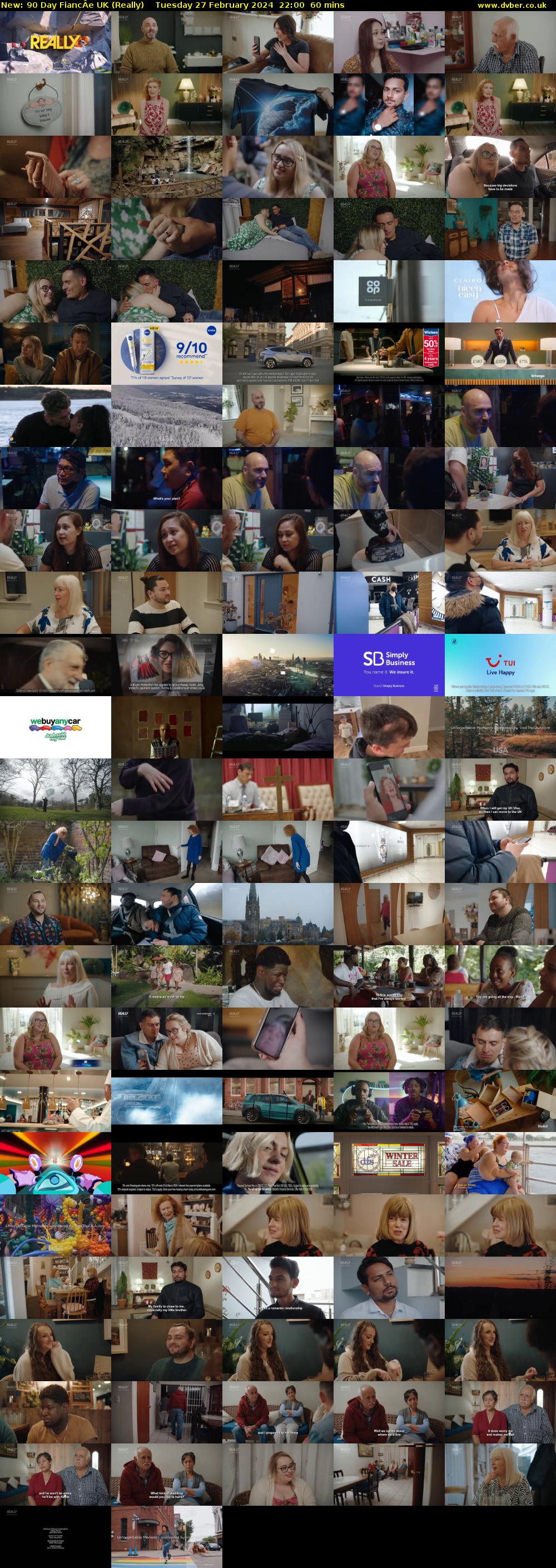 90 Day FiancÂe UK (Really) Tuesday 27 February 2024 22:00 - 23:00