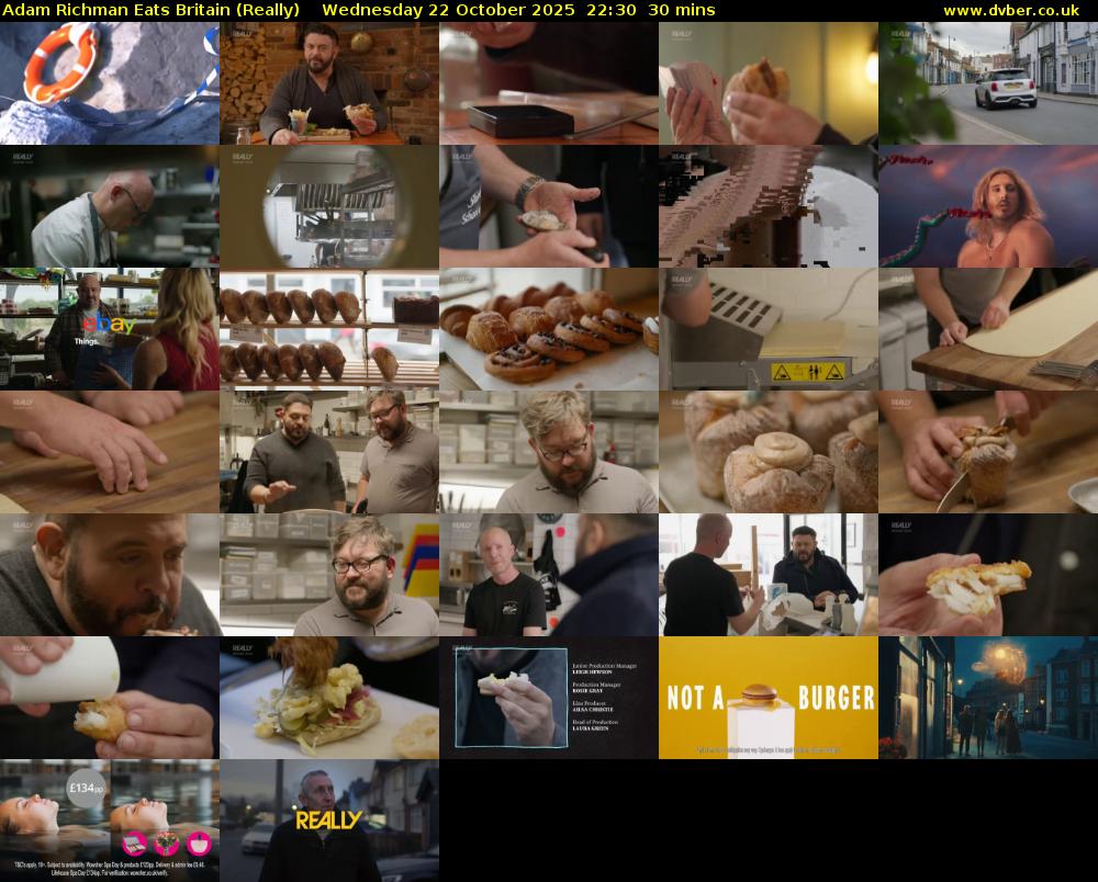Adam Richman Eats Britain (Really) Wednesday 22 October 2025 22:30 - 23:00