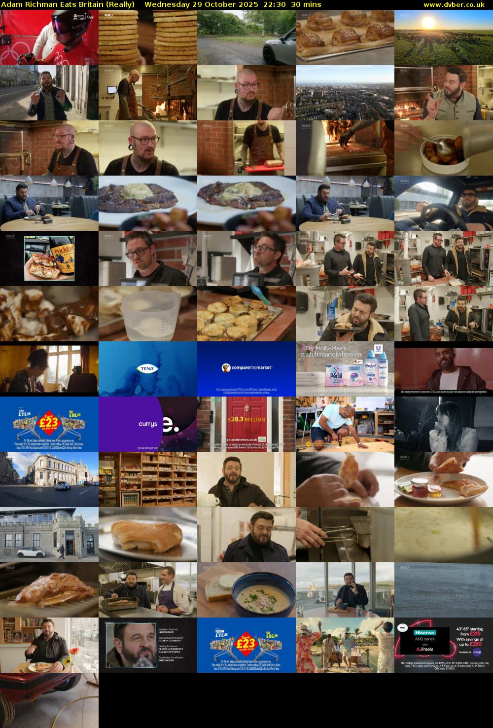 Adam Richman Eats Britain (Really) Wednesday 29 October 2025 22:30 - 23:00