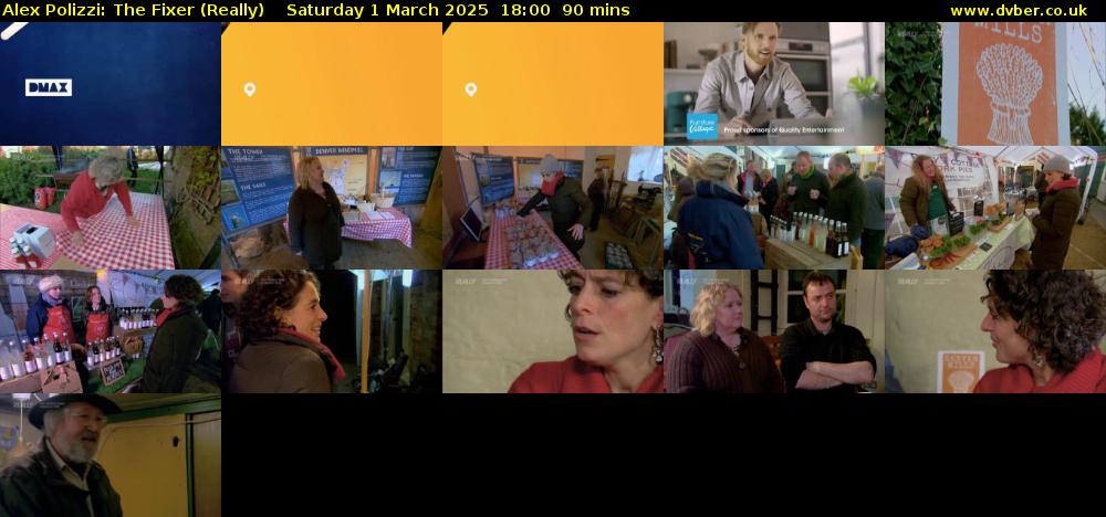 Alex Polizzi: The Fixer (Really) Saturday 1 March 2025 18:00 - 19:30