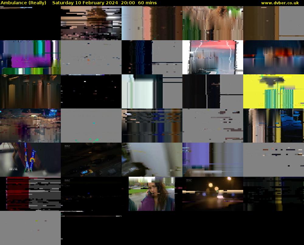 Ambulance (Really) Saturday 10 February 2024 20:00 - 21:00