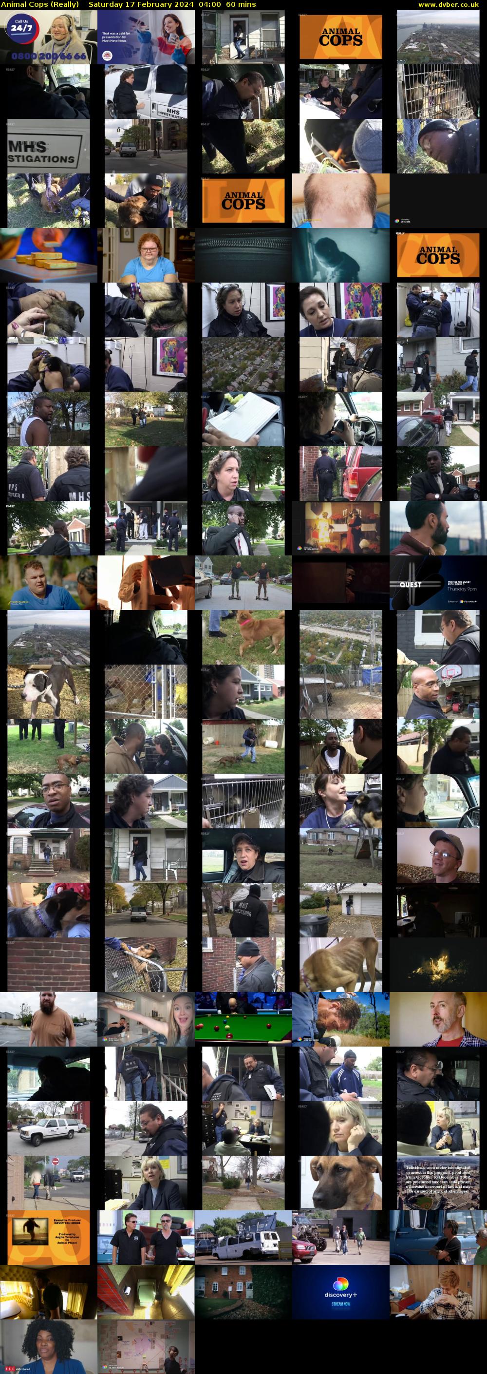 Animal Cops (Really) Saturday 17 February 2024 04:00 - 05:00