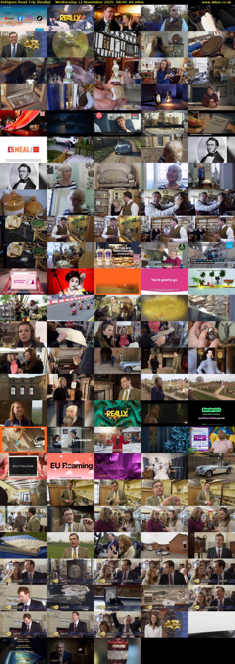 Antiques Road Trip (Really) Wednesday 12 November 2025 08:00 - 09:00