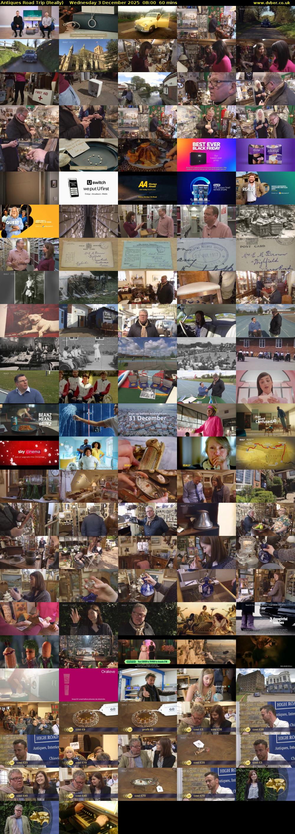 Antiques Road Trip (Really) Wednesday 3 December 2025 08:00 - 09:00