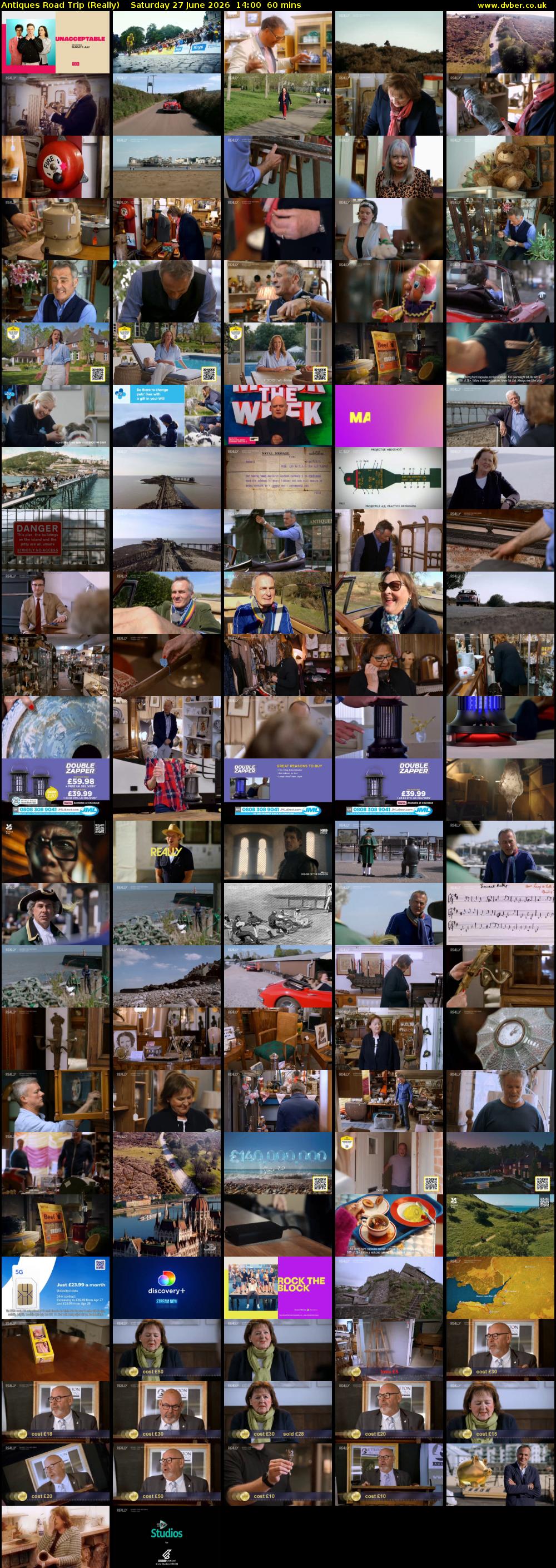 Antiques Road Trip (Really) Saturday 27 June 2026 14:00 - 15:00