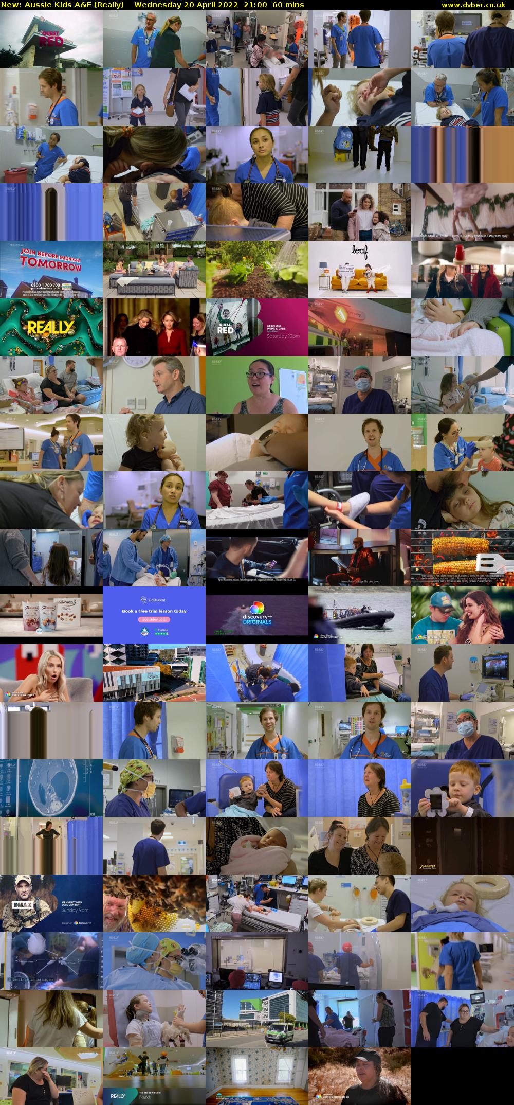 Aussie Kids A&E (Really) Wednesday 20 April 2022 21:00 - 22:00