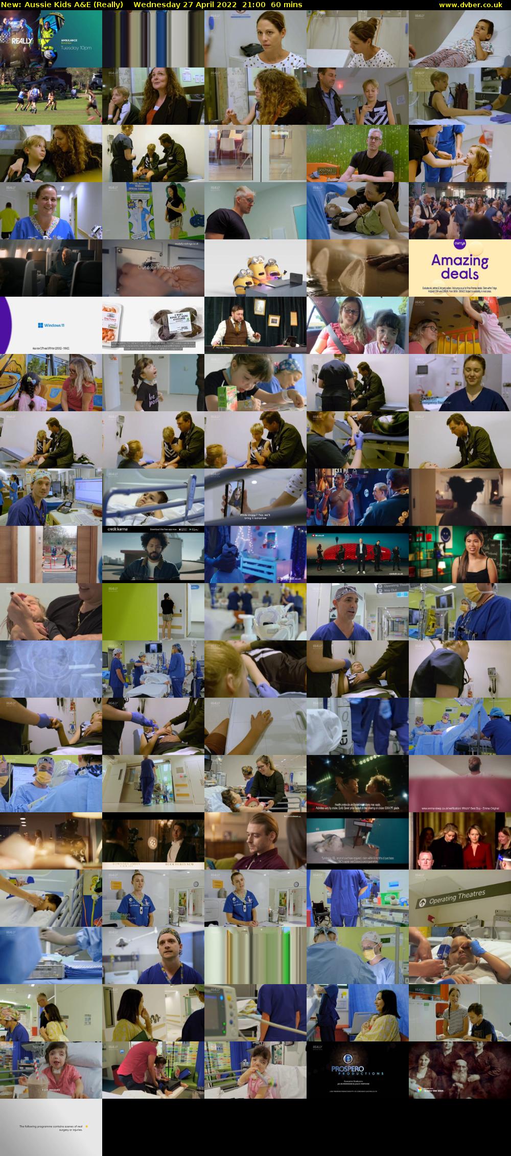 Aussie Kids A&E (Really) Wednesday 27 April 2022 21:00 - 22:00