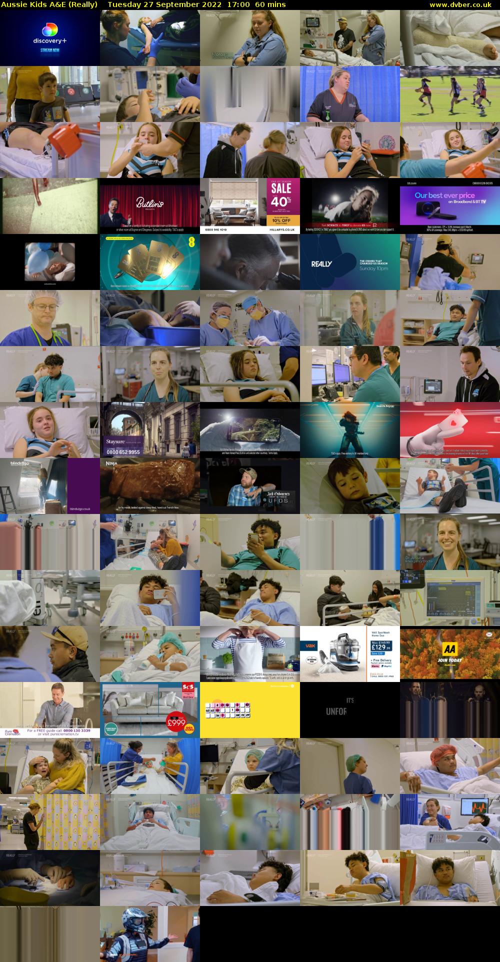 Aussie Kids A&E (Really) Tuesday 27 September 2022 17:00 - 18:00