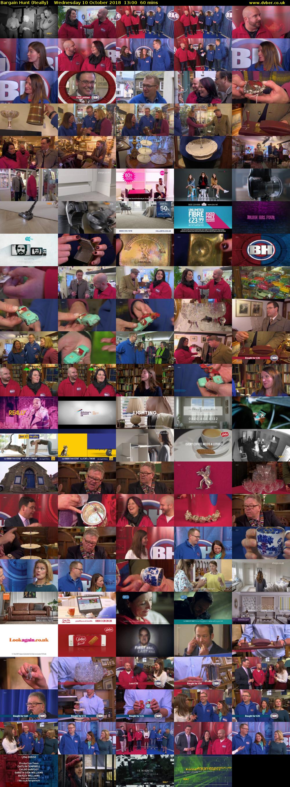 Bargain Hunt (Really) Wednesday 10 October 2018 13:00 - 14:00