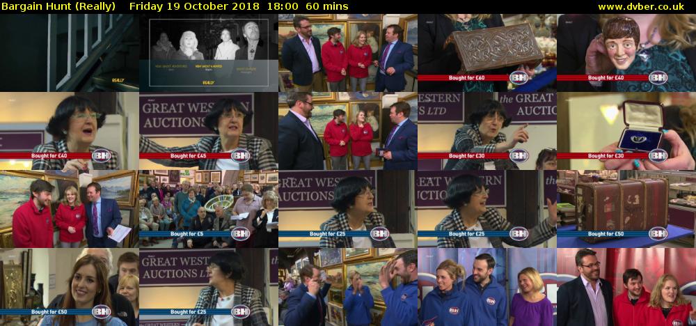 Bargain Hunt (Really) Friday 19 October 2018 18:00 - 19:00
